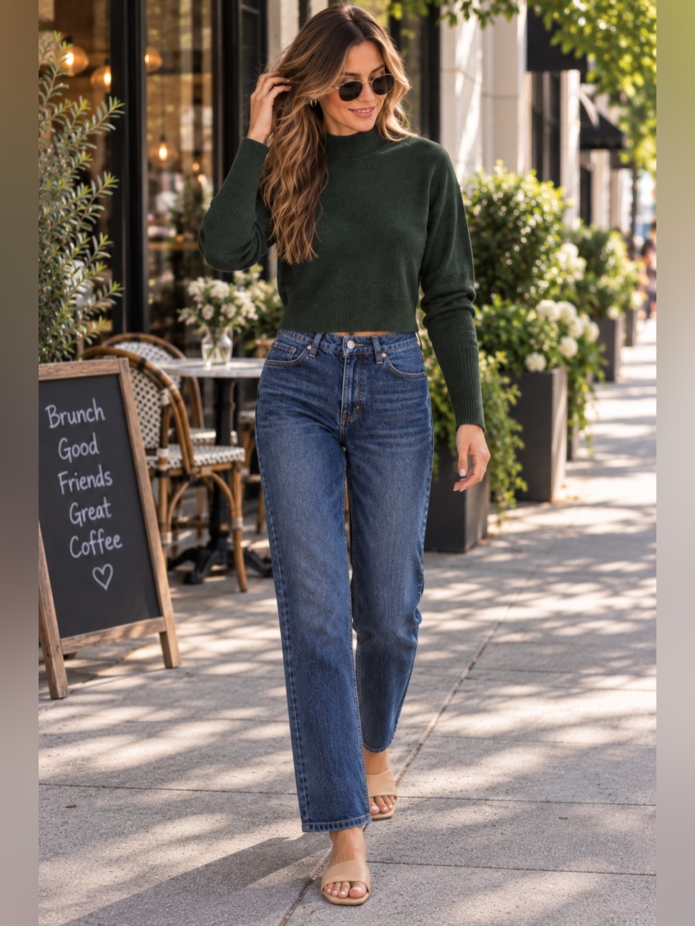 Wilfred Aritzia Cyprie Sweater 100% Merino Wool Hunter Green Size XS